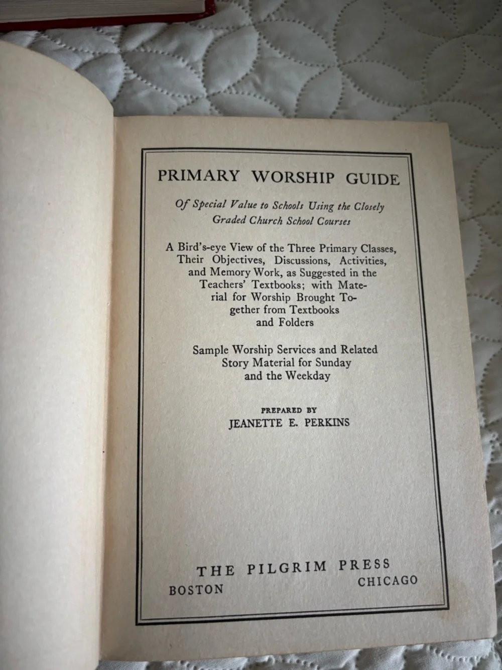 Pilgrim Press add touch